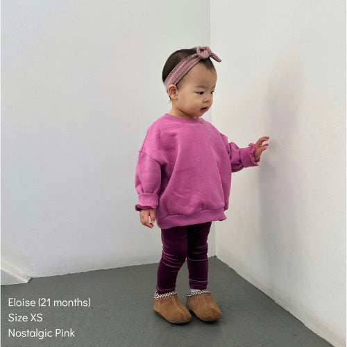Plush Crewneck Sweatshirt - Sad Beige
