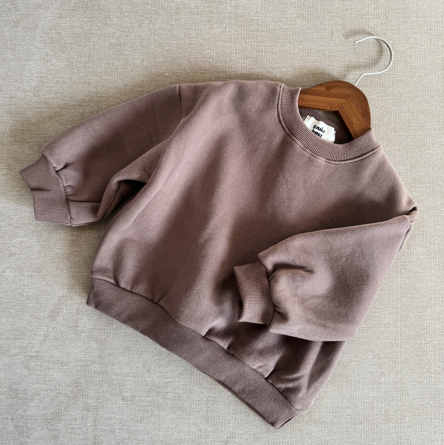 Plush Crewneck Sweatshirt - Brown Bear